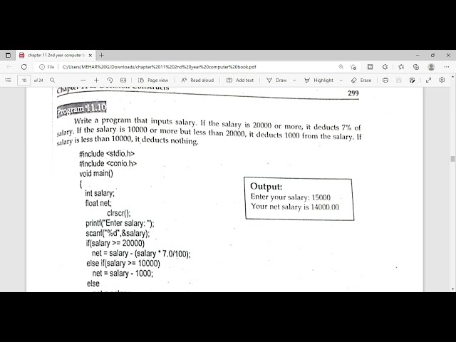 C Program (if-else-if) |Easiest way to Understand C Programming| Program 11.10 Chapter 11 Lecture 12