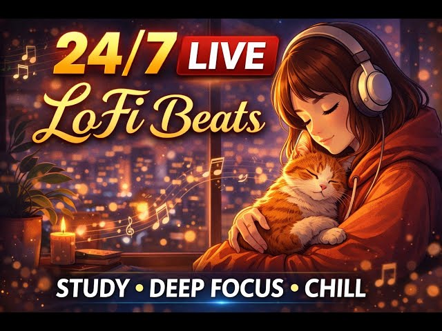24/7 LoFi Beats 🎧 Chill LoFi Music for Deep Focus, Study & Relax | LoFi Mix | Lo Fi