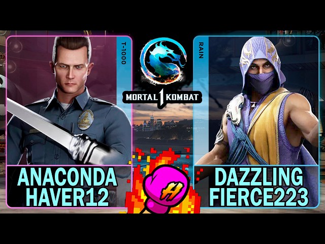 MK1 Anaconda Haver12 (T-1000) VS Dazzling Fierce223 (RAIN)🥊Mortal Kombat 1🥊4K 60ᶠᵖˢ