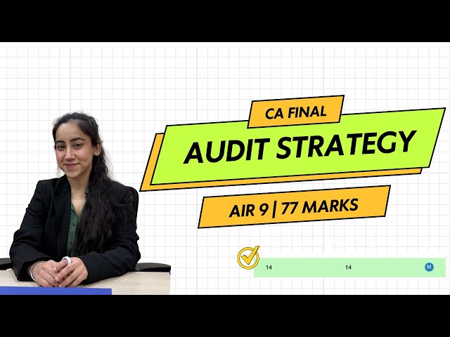My CA Final Audit Strategy | AIR 9 | How I Studied, Revised & Managed Exam Days