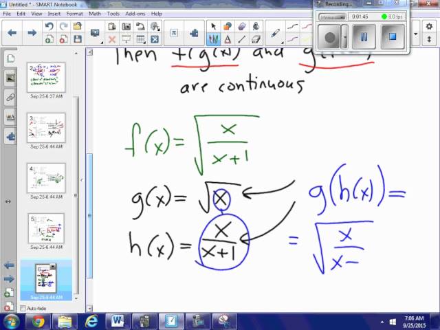 Composite functions are continuous