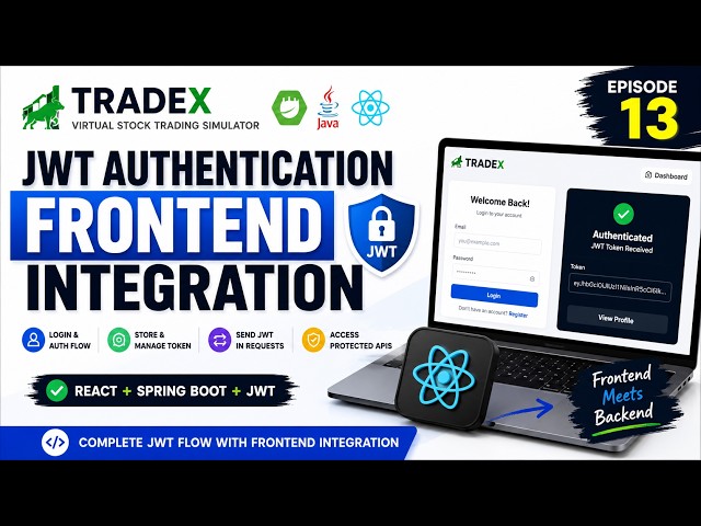 TradeX Spring Boot Project Series | 13 — JWT Authentication: Frontend Integration