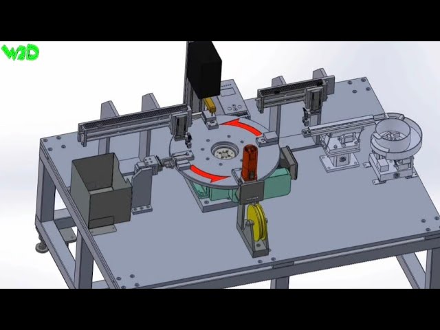 Auto Spot Welding for Switch - PART 2 with Turn Table #solidworks #automation 
