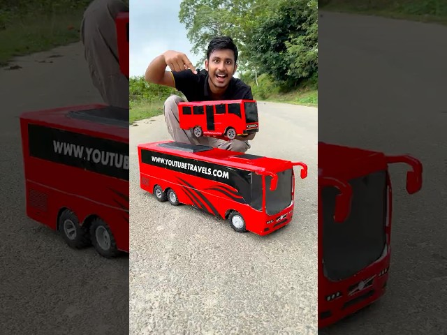Mini bus vs big rc youtube travel bus Unboxing