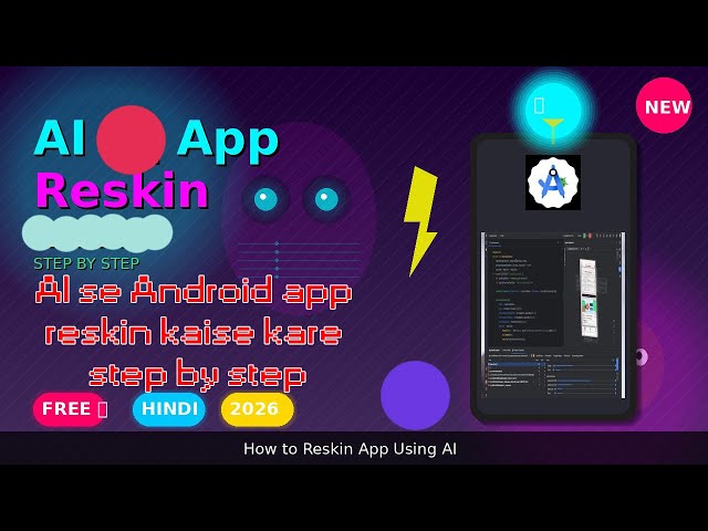 How to reskin Android app with AI step by step | How to reskin app with AI |