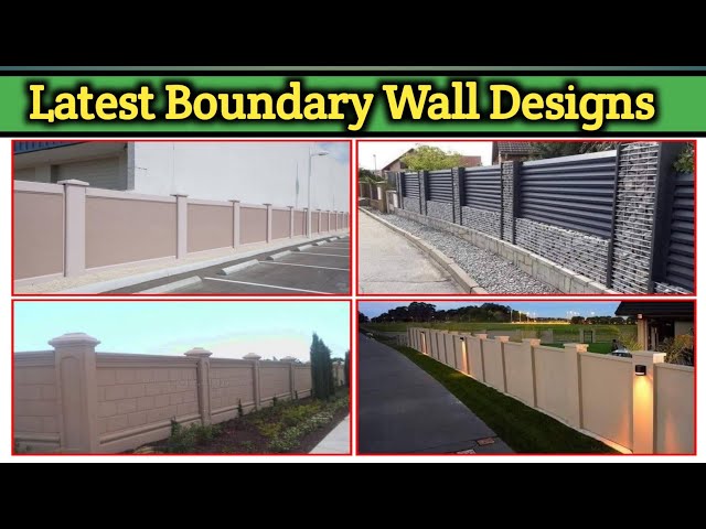 100 + Compound wall designs Latest / Modern Boundary Wall design 2025 / Exterior Wall design