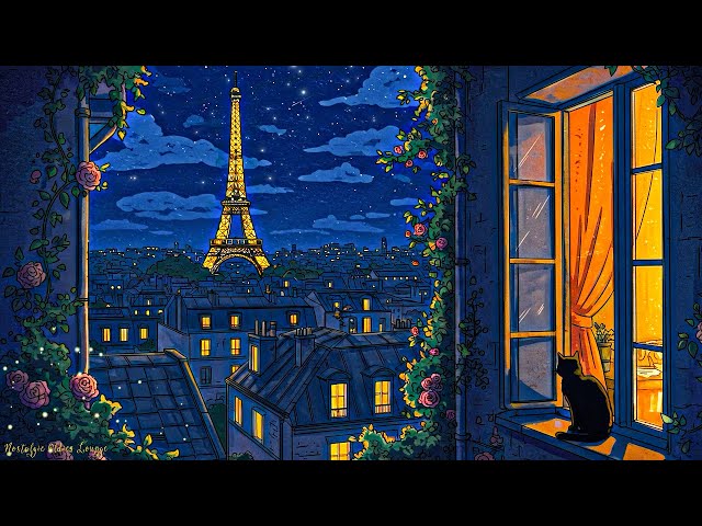 It’s summer in 1940s Paris with distant oldies playing in another room🌙perfect night to relax, sleep
