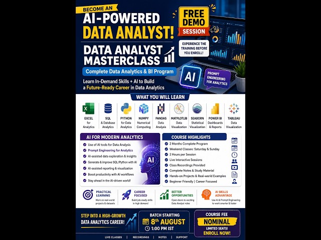 🚀 *DATA ANALYST MASTERCLASS*