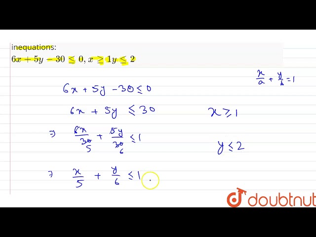 Exhibit graphically the solution set of each of the following system of linear inequations: