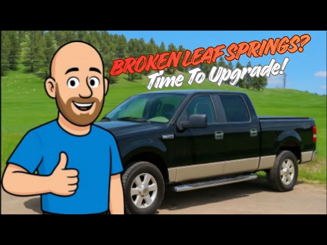 Upgrading My F-150 Suspension! Broken Leaf Springs + New Rear Shocks Installed DIY