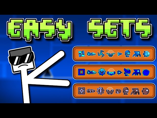 5 EASY ICON SETS IN GEOMETRY DASH