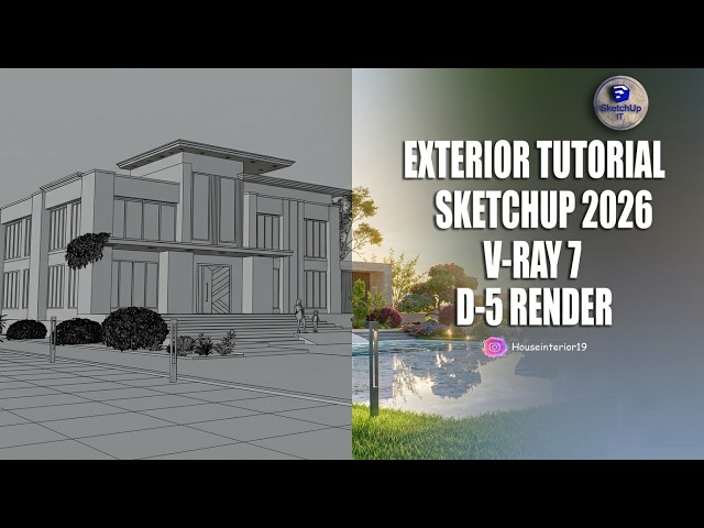 SketchUp House Exterior Tutorial: Photorealistic V-Ray Render Settings