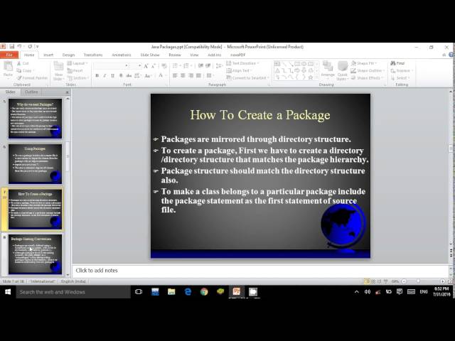 Java Package Part 1