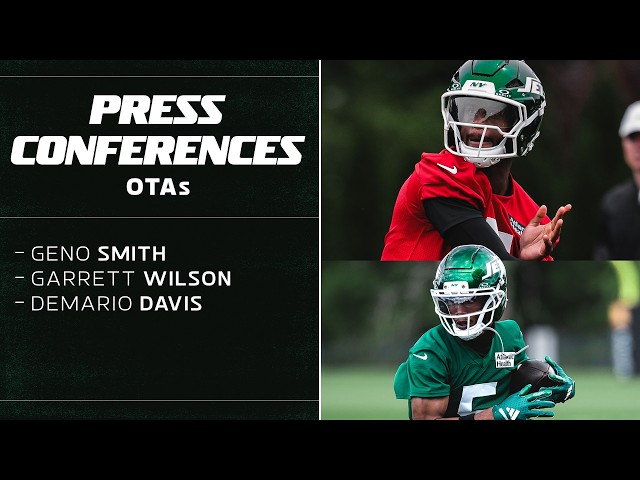 Geno Smith and Garrett Wilson on the Start of OTAs | New York Jets | NFL