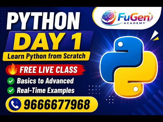 Python Day 1 Full Class  Python Training in Hyderabad online and offline  Learn Python from Scratch
