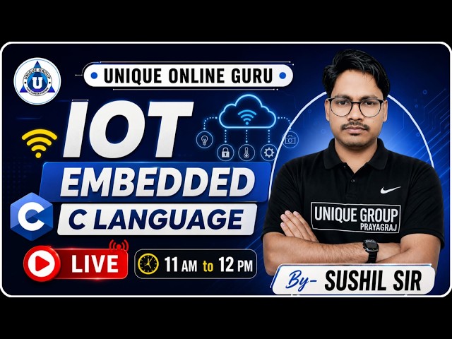 🚀 IOT || Embedded C Language || Complete Tutorial || O Level || #01