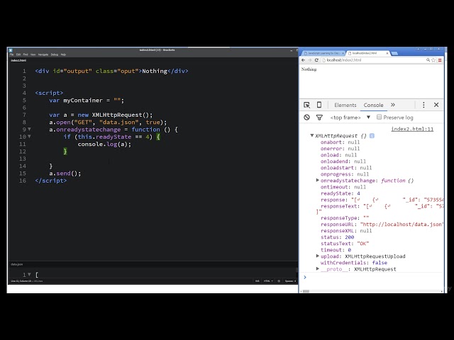 63  JavaScript Get JSON data using AJAX