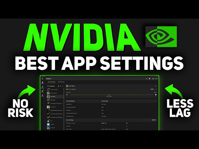 NEW Best NVIDIA App & Control Panel Settings for GAMING in 2026 (HUGE FPS BOOST)