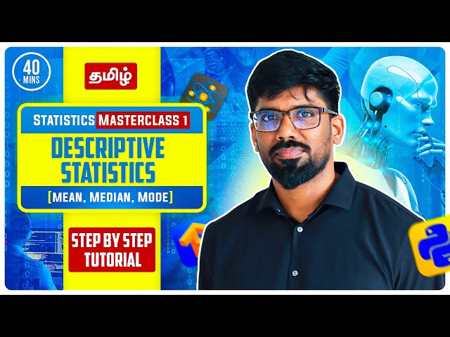 Statistics Masterclass for Data Science Part-1 |Data Science Course in Tamil