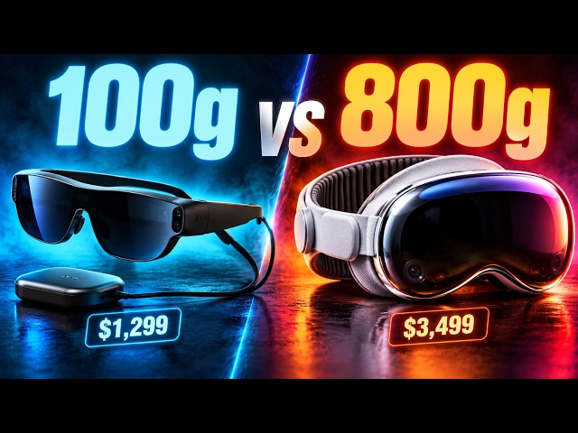 Meta’s 100g VR Glasses vs Apple Vision Pro: Is Lighter Better?