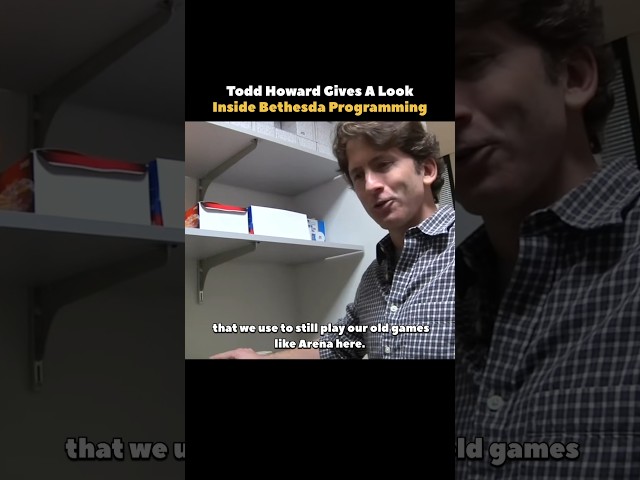 Todd Howard Gives A Look Inside Bethesda Programming #shorts #linux #valve #steam #bethesda #coding