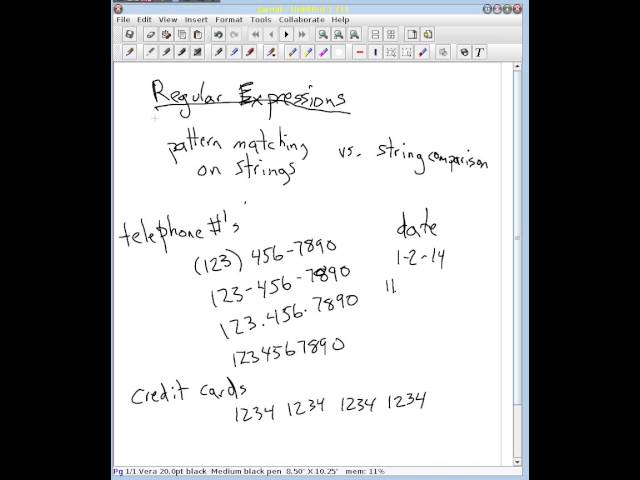 Welcome to regular expressions