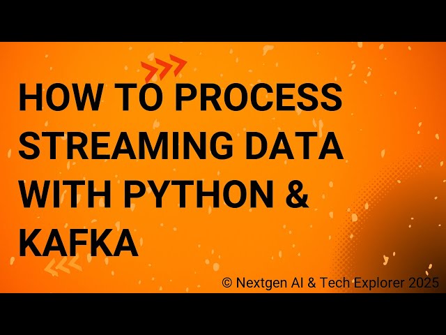 How to Process Streaming Data with Python & Kafka