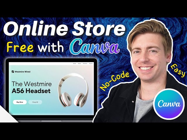 Create a Free Online Store with Canva in 15 minutes (Ecommerce Tutorial)