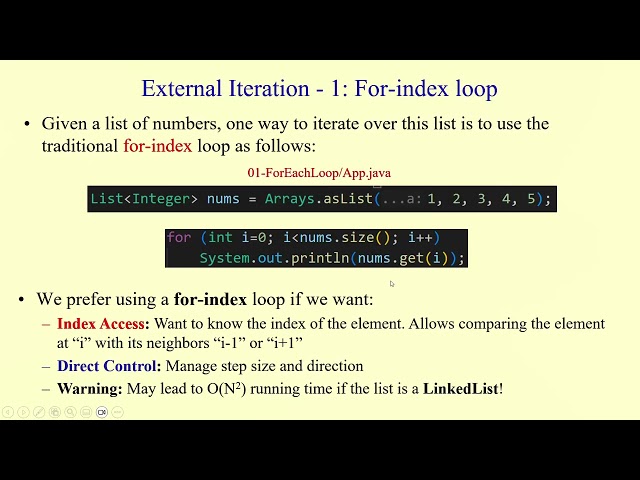 External Iteration vs Internal Iteration over Collections: for-index, for-in, forEach loops