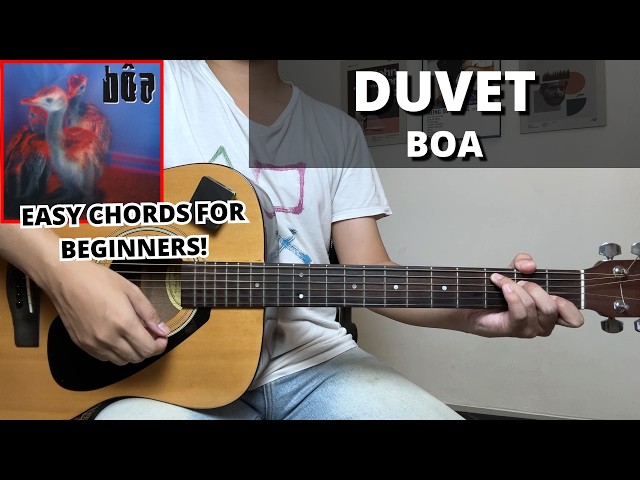 Duvet - Boa (Guitar Tutorial) No Capo! Easy Chords For Beginner!