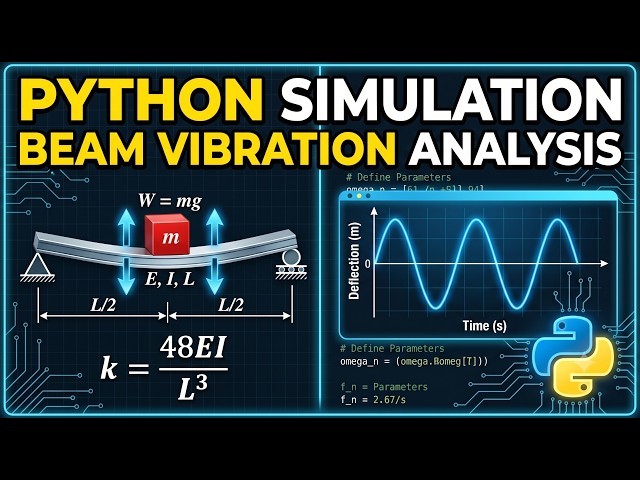 Simulating Structural Dynamics: Beam Vibration from Physics to Python