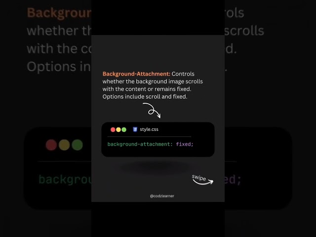 💻📚 Learn Background-Attachment Property in CSS 👨‍💻👨‍💻