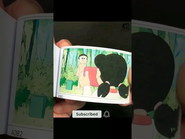 NOTY SHIZUKA 😏 SHE DOES LOVE HIM | DOREMON FLIPBOOK #shorts #doraemon