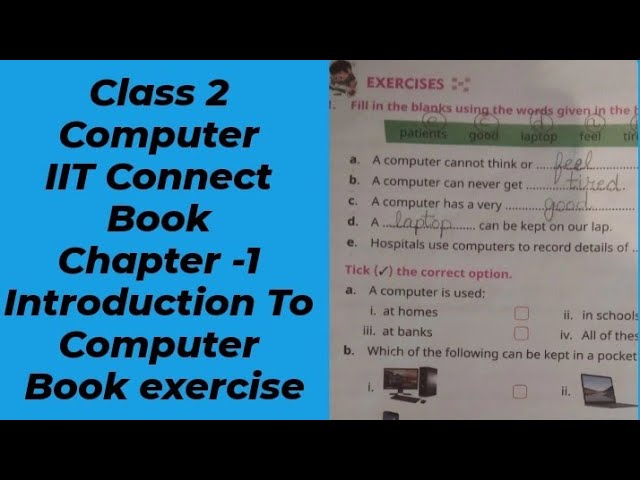 Class 2 | Computer Chapter -1 Introduction To Computer | Book Exercise