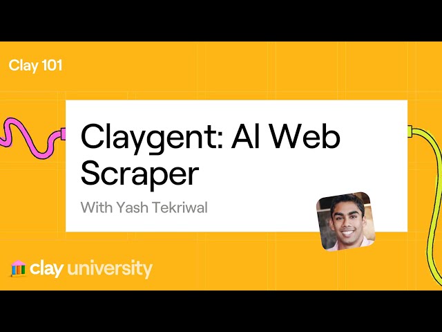 Clay 101 | Lesson 8: Claygent AI Web Research Agent