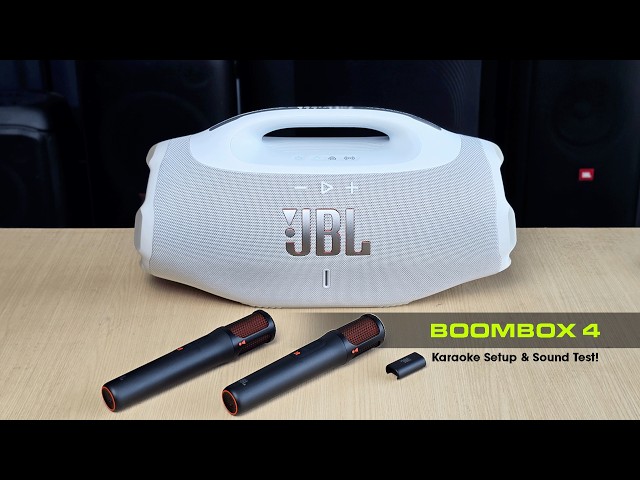 JBL Boombox 4 Meets EasySing Mic – Karaoke Setup & Sound Test!