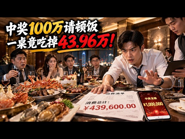 Multi |💥我中了100万，同事起哄让我请客，说好2万以内！他们却背着我换到豪华会所，一顿点出43.96万，还冒用我的名字签单#短劇 #逆襲 #drama #面馆商战 #男頻