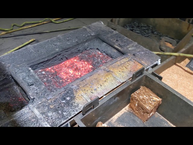 Copper rod up casting  machine