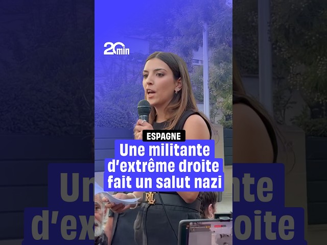 Spain: Far-right activist performs Nazi salute following migrant influx in Ceuta