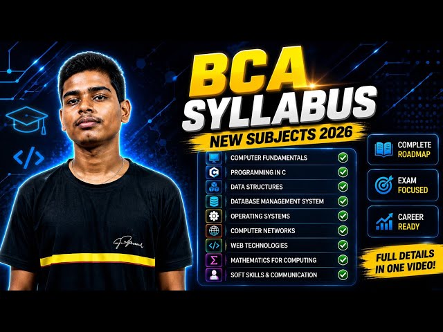 BCA New Syllabus Discussion | Complete Course Structure & Subjects Explained