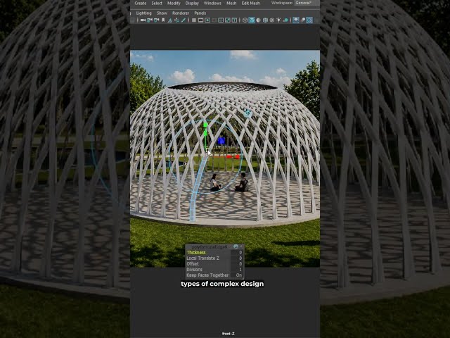 Maya Tips: Fastest Way to Create Complex Patterns using Sweep Mesh #mayatutorial #3dcommunity  #3d