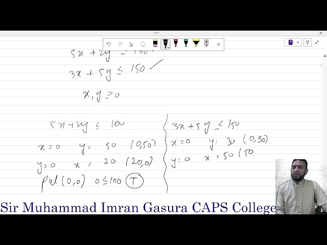 PRC 2 Lecture 5 Linear Programming QAB