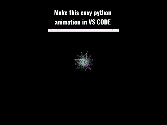 make this animation in 2 minutes Python #pythonprogramming #viral #youtubeshorts #scripttoscreen