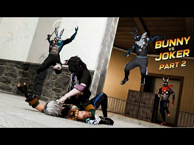 BUNNY vs JOKER 🔥 || FREE FIRE 3D ANIMATION VIDEO || FF BEST EDITED MONTAGE || PART 2 🔥