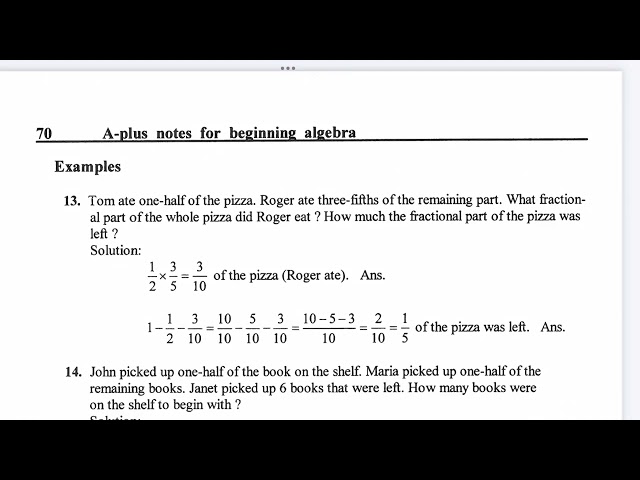 Lesson 28 Multiplying Fractions, Basic Math Skill