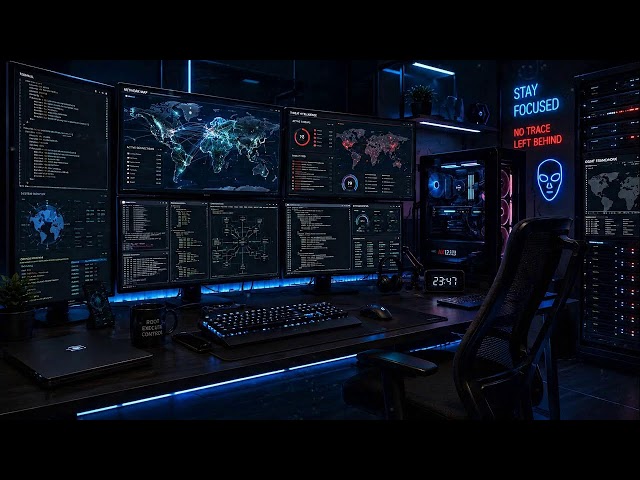 🔴 Hacker Command Control - 24/7 LIVE CODING/FOCUS MUSIC