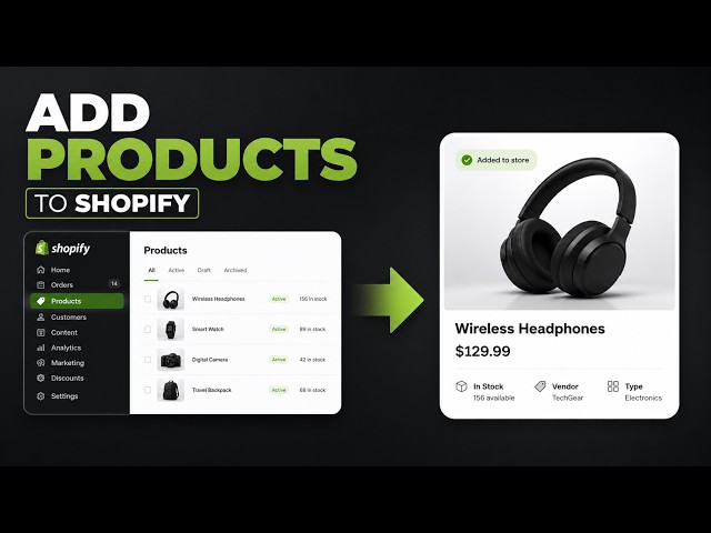 Shopify Product Upload Tutorial: Add Products Manually & Import CSV | Course #3