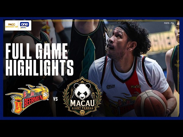 MACAU vs SAN MIGUEL | FULL GAME HIGHLIGHTS | PBA SEASON 50 GOVERNORS' CUP | AUG 8, 2026