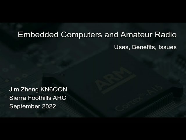 Embedded Computers and Ham Radio