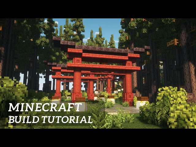 【Minecraft】How to Build a Simple Torii Gate | Build Tutorial